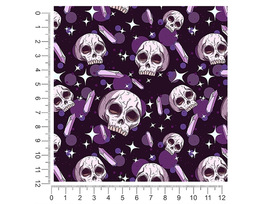 Amethyst Skulls Skull and Bones 1ft x 1ft Craft Sheets