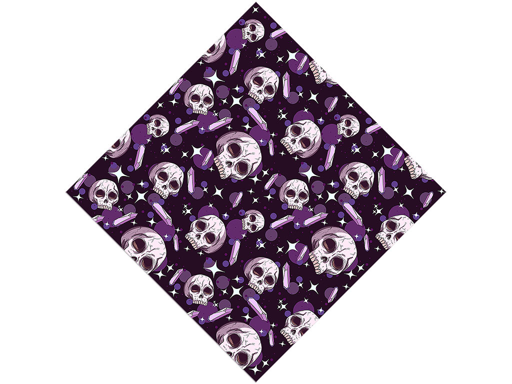 Amethyst Skulls Halloween Vinyl Wrap Pattern