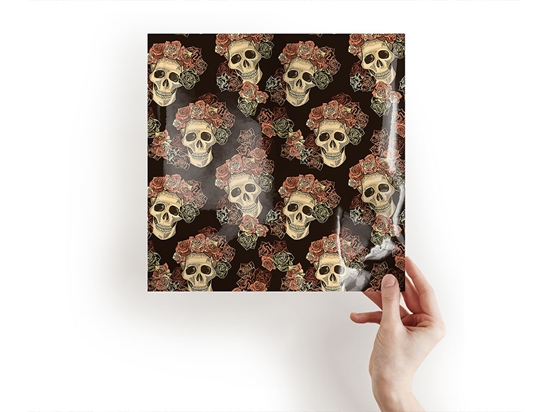 Black Crown Skull and Bones Craft Sheets