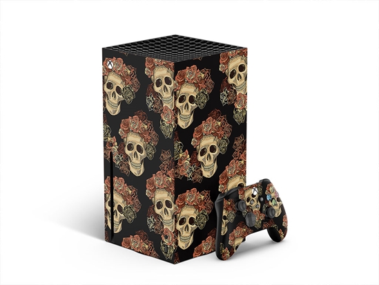 Black Crown Skull and Bones XBOX DIY Decal