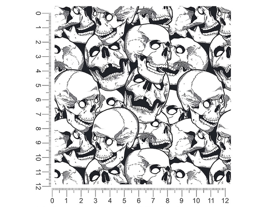 Missing Tooth Skull and Bones 1ft x 1ft Craft Sheets
