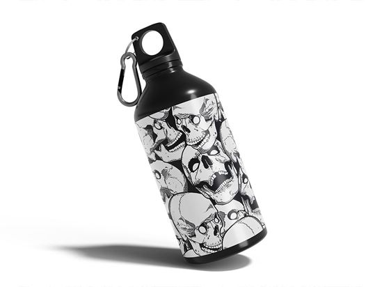 Missing Tooth Skull and Bones Water Bottle DIY Stickers