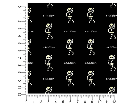 Mister Pixelbones Skull and Bones 1ft x 1ft Craft Sheets