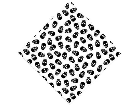Polkadot Skulls Halloween Vinyl Wrap Pattern
