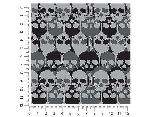 Top Down Skull and Bones 1ft x 1ft Craft Sheets