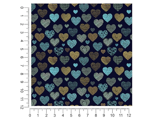 Stitched Together Heart 1ft x 1ft Craft Sheets