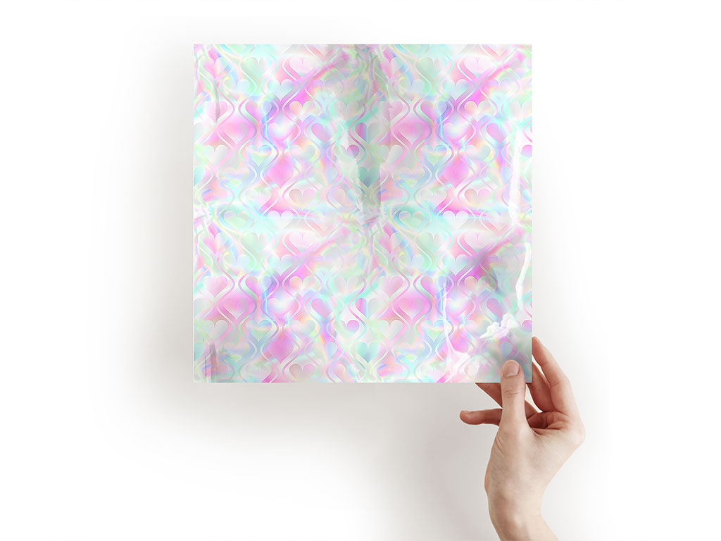 Psychedelic Waves Heart Craft Sheets