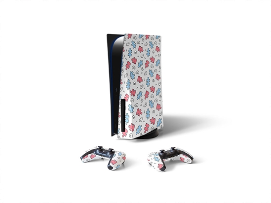 Puzzle Pastels Hobby Sony PS5 DIY Skin