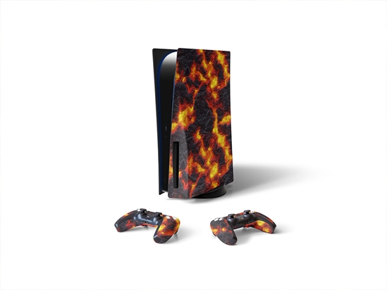 Deadly Combustion Lava Sony PS5 DIY Skin