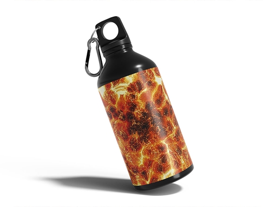 Fire Fountain Lava Water Bottle DIY Stickers
