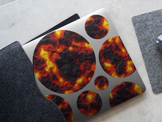 Smelted Earth Lava DIY Laptop Stickers