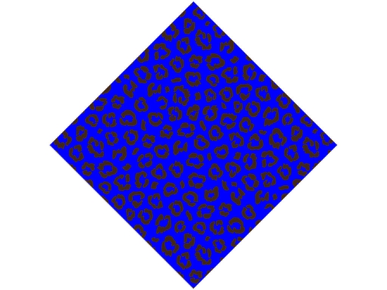 Blue Leopard Vinyl Wrap Pattern
