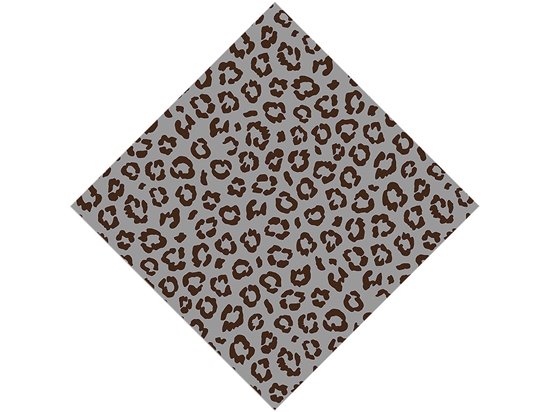 Gray Leopard Vinyl Wrap Pattern
