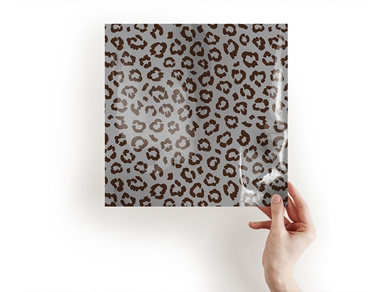 Gray Leopard Animal Print Craft Sheets