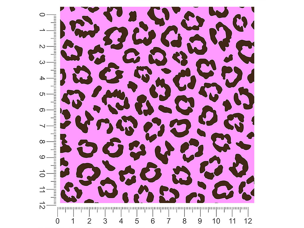 Pink Leopard Animal Print 1ft x 1ft Craft Sheets
