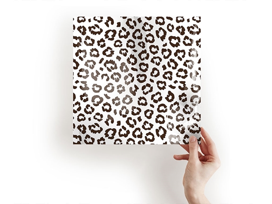 White Leopard Animal Print Craft Sheets