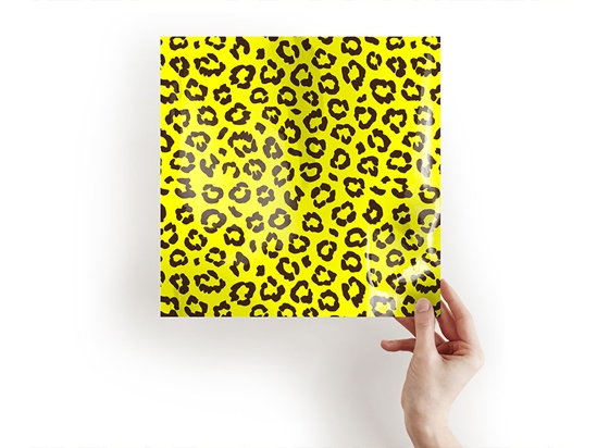 Yellow Leopard Animal Print Craft Sheets