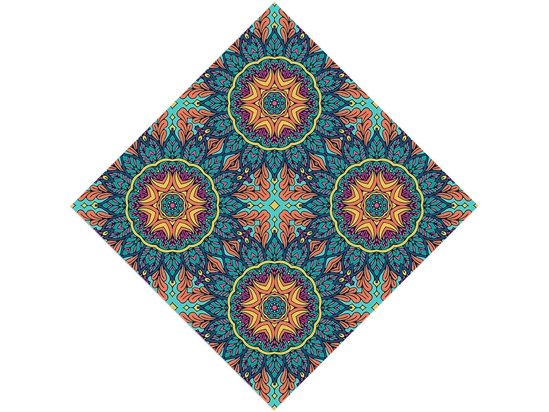 Autumnal Ferns Mandala Vinyl Wrap Pattern