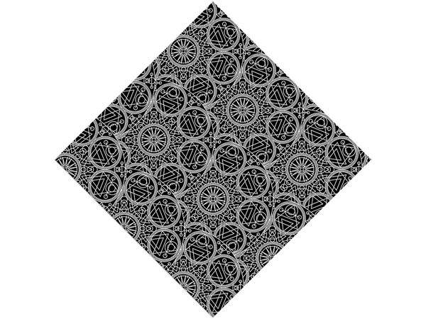 Black Alchemy Mandala Vinyl Wrap Pattern