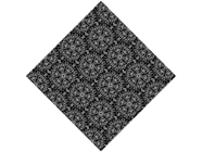 Black Cylindrical Mandala Vinyl Wrap Pattern