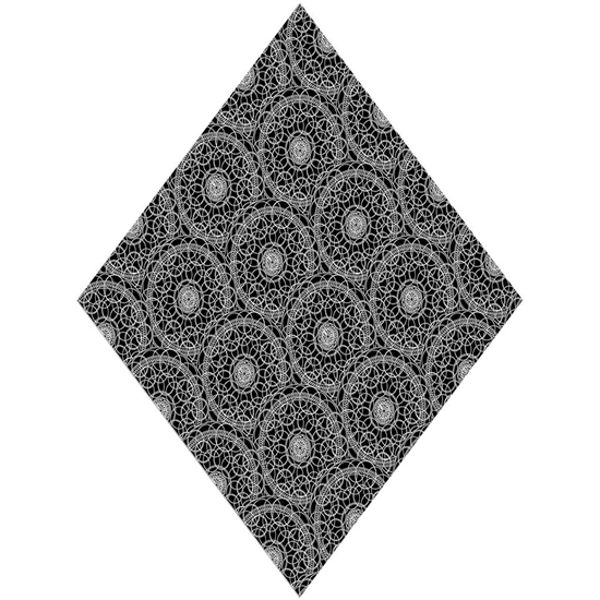 Black Venn Mandala Vinyl Wrap Pattern