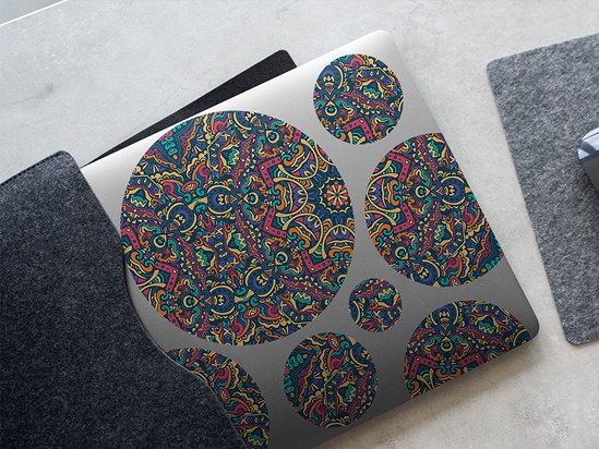Byzantine Kaleidoscope Mandala DIY Laptop Stickers