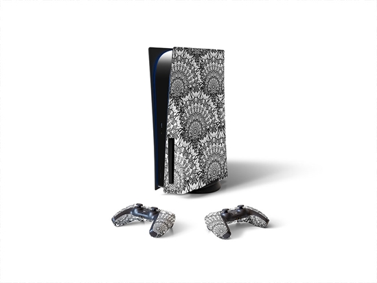Dancing Spirals Mandala Sony PS5 DIY Skin