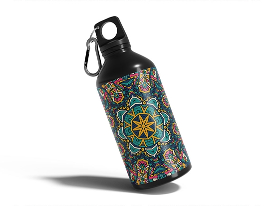 Exuberant Skies Mandala Water Bottle DIY Stickers