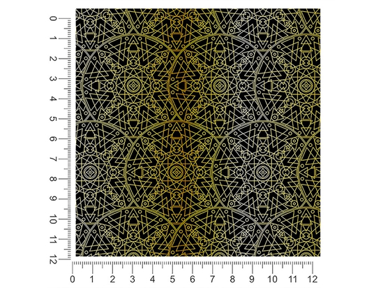 Gold Geometric Mandala 1ft x 1ft Craft Sheets