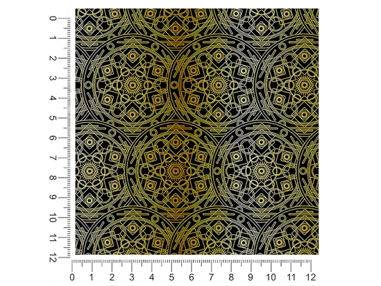 Gold Polygons Mandala 1ft x 1ft Craft Sheets