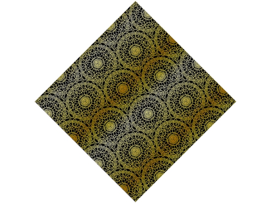 Gold Venn Mandala Vinyl Wrap Pattern