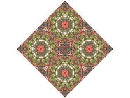 Naturalistic Leaves Mandala Vinyl Wrap Pattern