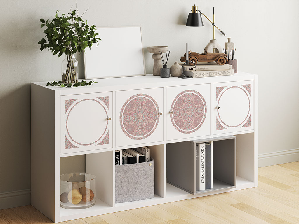 Pale Roses Mandala DIY Furniture Stickers