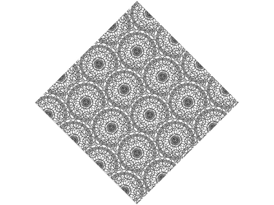 White Venn Mandala Vinyl Wrap Pattern