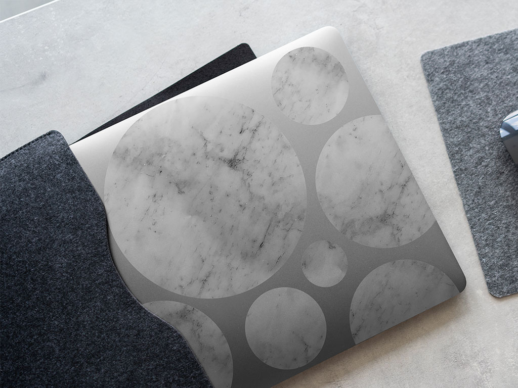 Macael White Marble Marble Stone DIY Laptop Stickers
