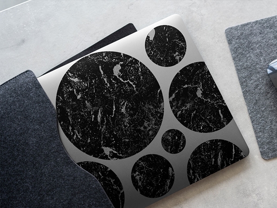 Marquina Black Marble Marble Stone DIY Laptop Stickers