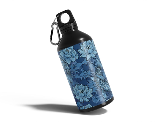 Blue Koi Salt Water Water Bottle DIY Stickers