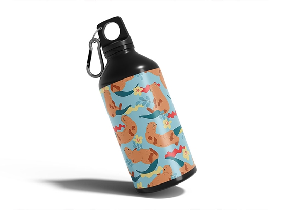 Lazy Otters Salt Water Water Bottle DIY Stickers