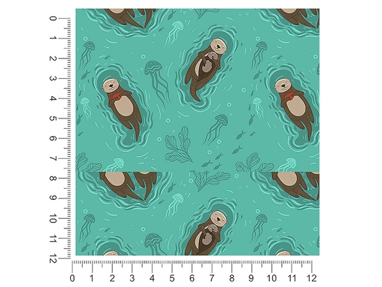 Otter Affection Salt Water 1ft x 1ft Craft Sheets