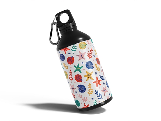 Shellfish Stars Salt Water Water Bottle DIY Stickers