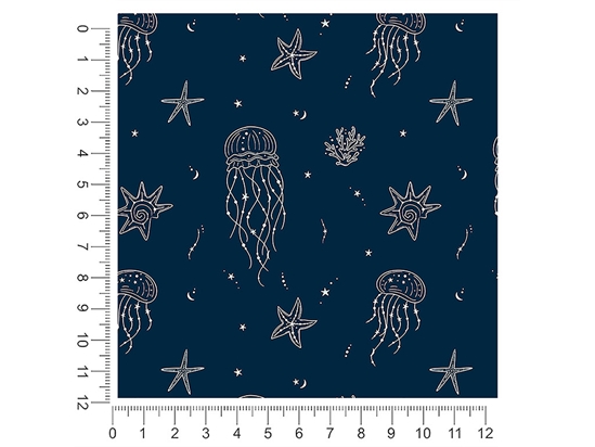 Jellyfish Constellations Salt Water 1ft x 1ft Craft Sheets