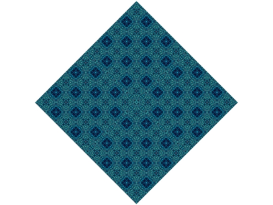 Cerulean Squares Mosaic Vinyl Wrap Pattern