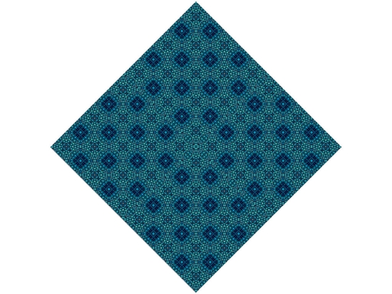 Cerulean Squares Mosaic Vinyl Wrap Pattern