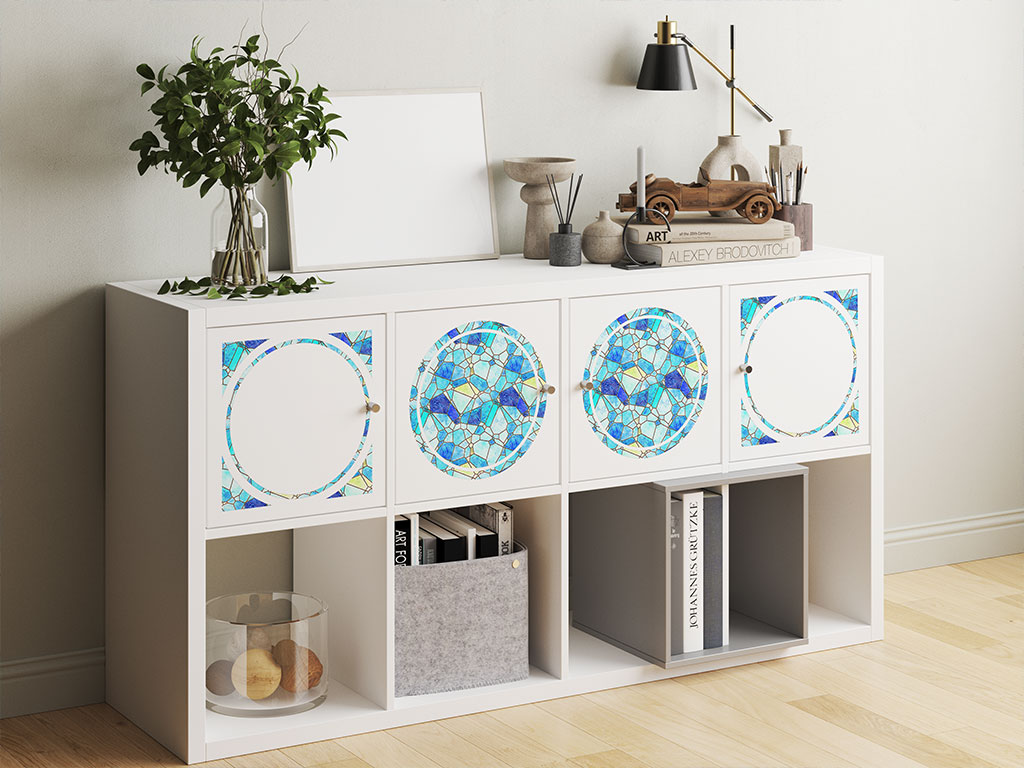 Glass Ocean Mosaic DIY Furniture Stickers