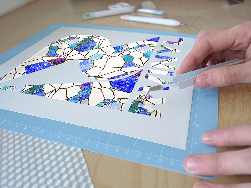 Glass Refractions Mosaic Easy Weed Craft Vinyl