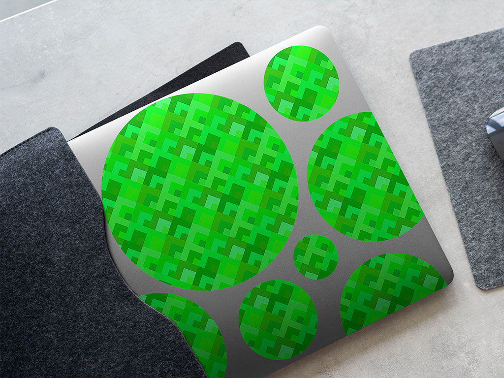 Lawn Mowing Mosaic DIY Laptop Stickers