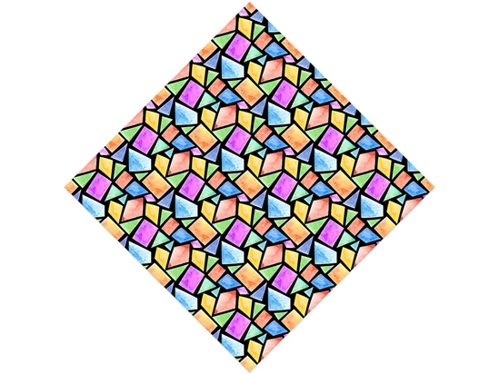 Geometric Menagerie Mosaic Vinyl Wrap Pattern