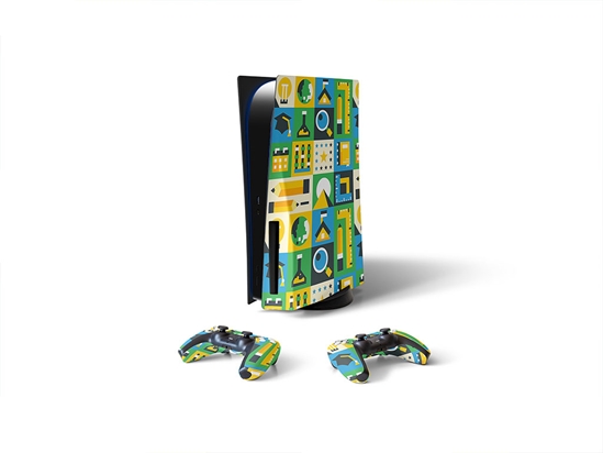 Blinded With Science Mosaic Sony PS5 DIY Skin