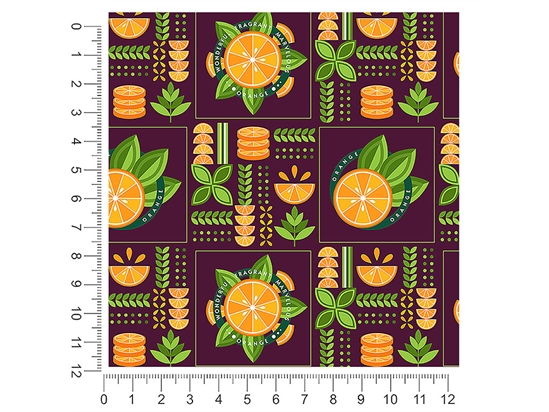 Orange Madness Mosaic 1ft x 1ft Craft Sheets