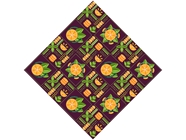Orange Madness Mosaic Vinyl Wrap Pattern